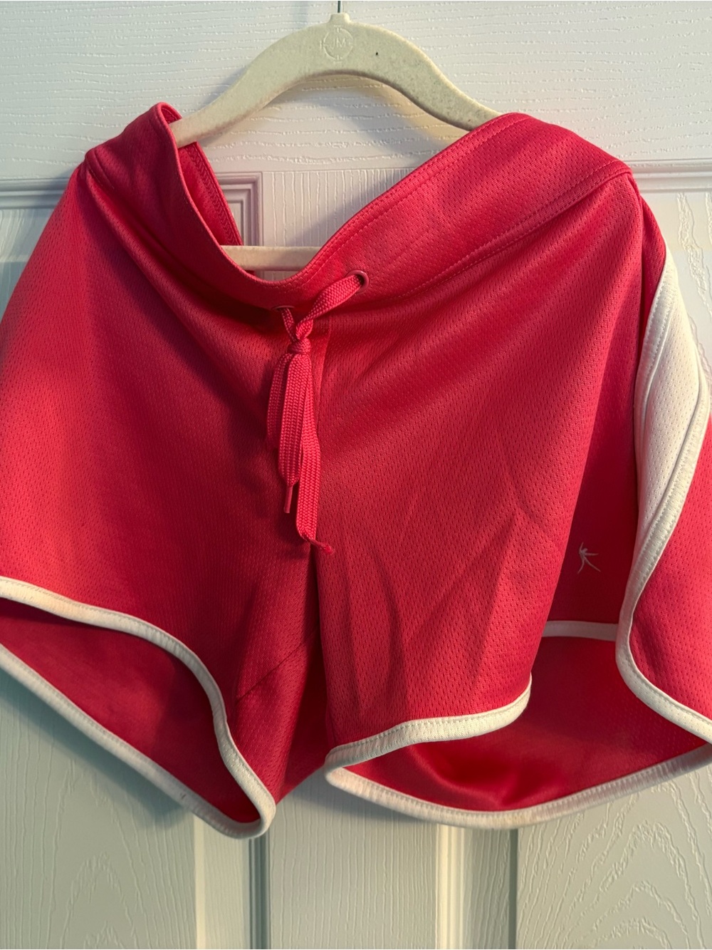 Danskin Now Hot Pink Athletic Shorts with White Trim